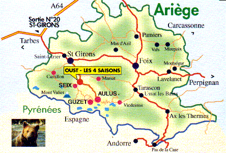 Carte de l'Ari�ge